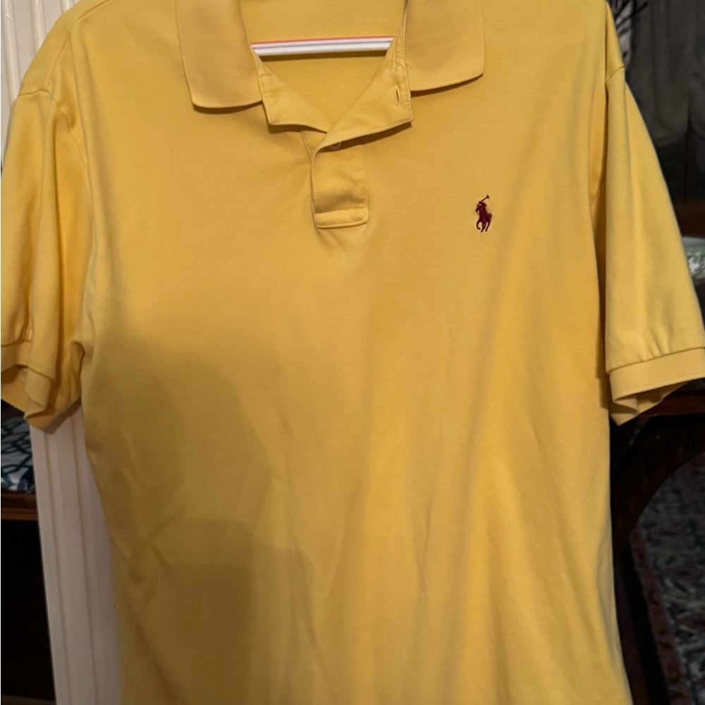 Polo by Ralph Lauren Men's Yellow Polo Shirt